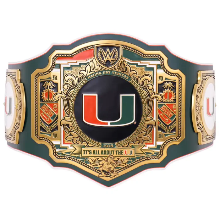 miami hurricanes wwe legacy title belt