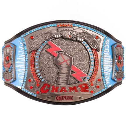 cm punk 434 day record signature series championship title belt