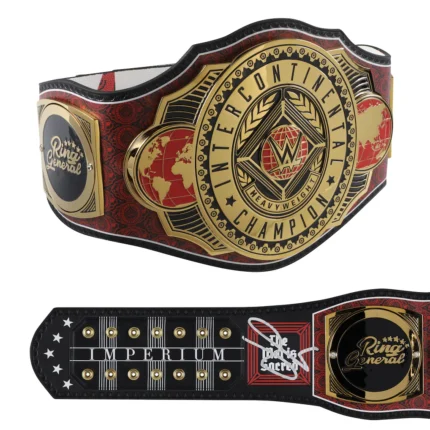 gunther-wwe-autographed-intercontinental signature series championship replica title belt