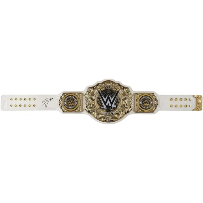 stephanie vaquer wwe autographed womens world championship replica title belt