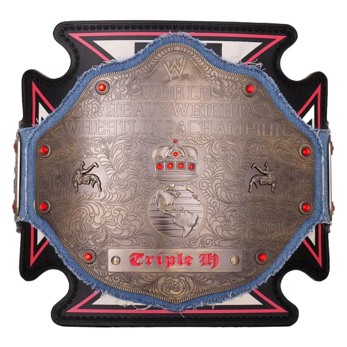 triple h 30 years evolution world heavyweight championship title belt